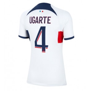 Paris Saint-Germain Manuel Ugarte #4 Dámské Venkovní Dres 2023-24 Krátký Rukáv